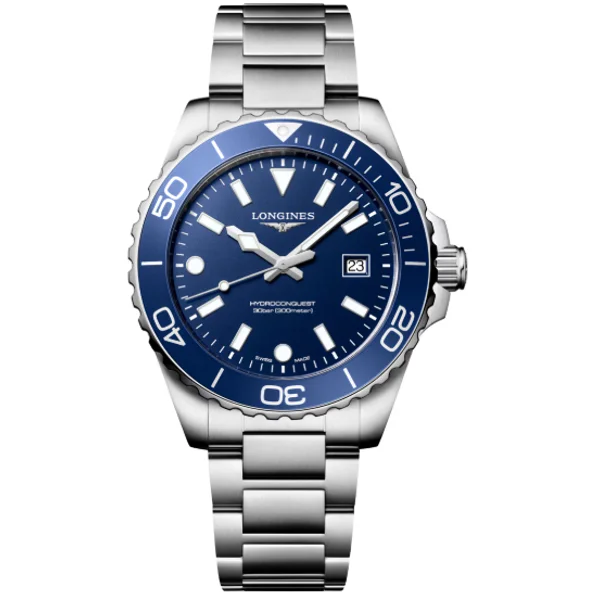 Longines Conquest HydroConquest L3.769.4.96.6 Silver Stainless Steel For Men