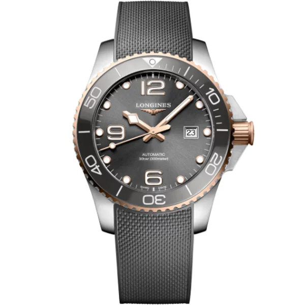 Longines Conquest HydroConquest L3.782.3.78.9 Black Rubber For Men