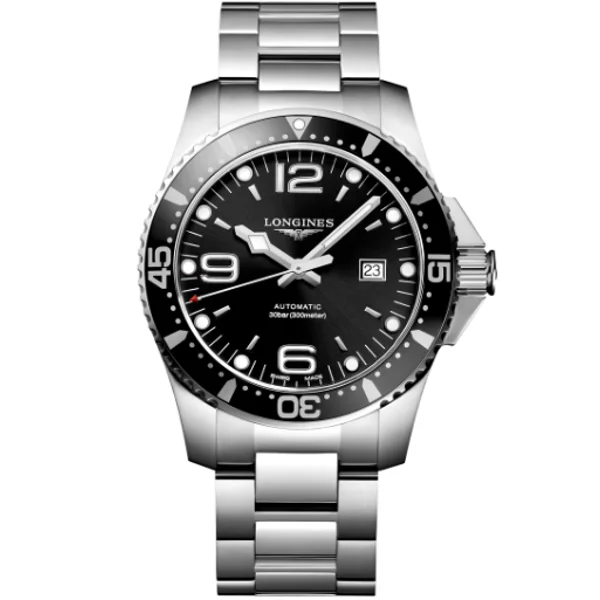 Longines Conquest HydroConquest L3.841.4.56.6 Silver  Stainless Steel For Men