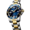 additional image for Longines Conquest HydroConquest L3.742.3.96.7 Silver Stainless Steel & Gold For Men