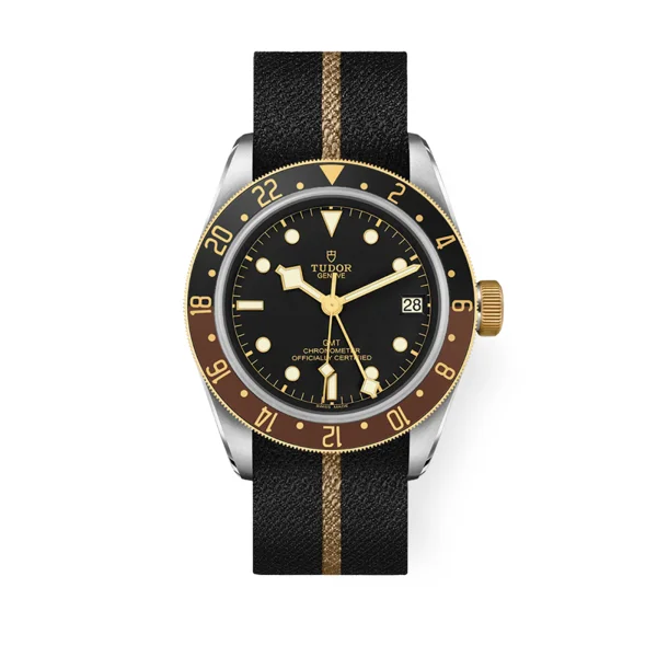 TUDOR BLACK BAY GMT m79833mn-0004 Black Fabric Watches For Men