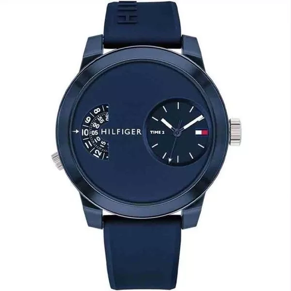 Tommy Hilfiger 1791556 Blue Silicone Watches For Men
