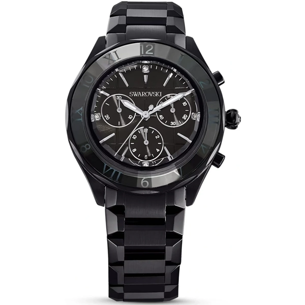 Swarovski 5641393 Black  Stainless Steel Watches For Women