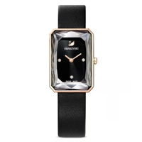 Swarovski  5547710 Black Leather Watches For W..