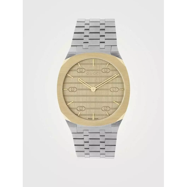 Gucci 25H YA163405 Gold Watch For Women