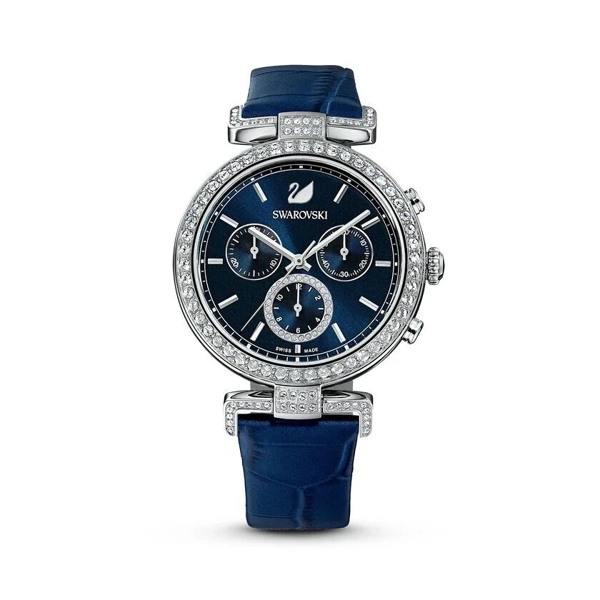 Swarovski 5479239 Blue Silver Stainless Steel Watches For Women