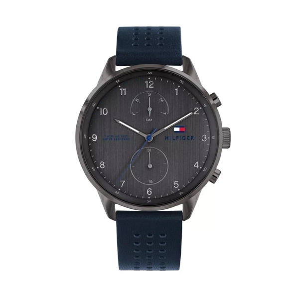 Tommy Hilfiger 1791578 Grey Leather Watches For men