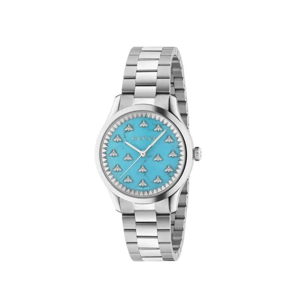 Gucci G-Timeless YA1265044 Turquoise Steel Multibee Watch for Women