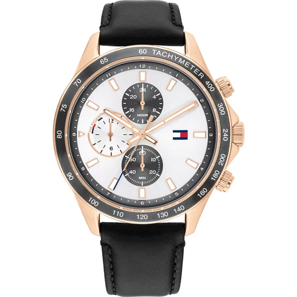 Tommy Hilfiger 1792016  Rose gold Leather Quartz Watches for Men