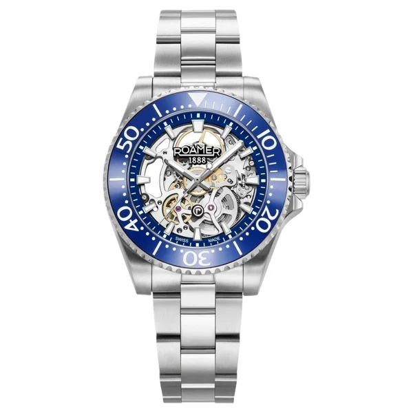 ROAMER PREMIER_SKELETON 986984_41_45_21 Silver Stainless Steel Watches For Men