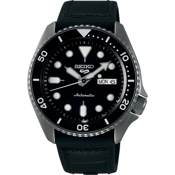Seiko Automatic SRPD65K3  Black Men's Analogue  Leather Watches
