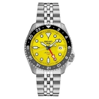 Seiko 5 Sports Men's Watch Gmt Skx Yellow Styl..