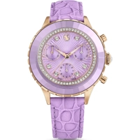 Swarovski  5690804 Pink  Leather Watches For W..