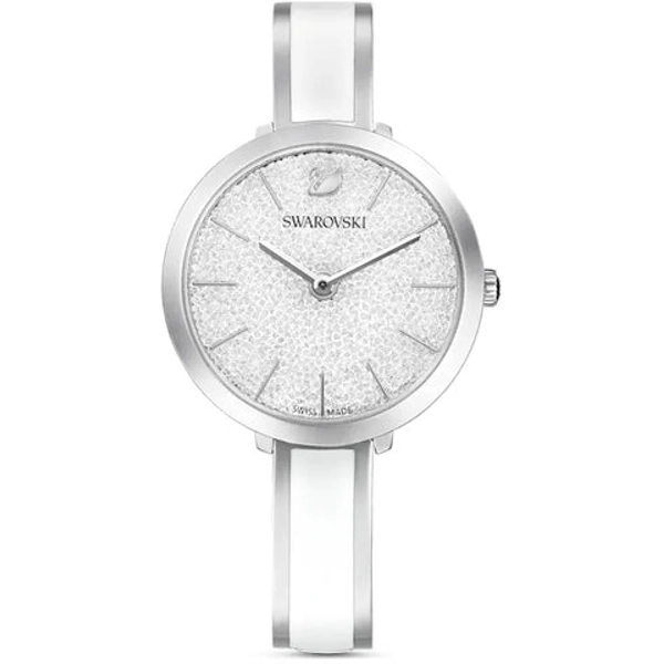 Swarovski 5580537 Silver Leather Watches For Women