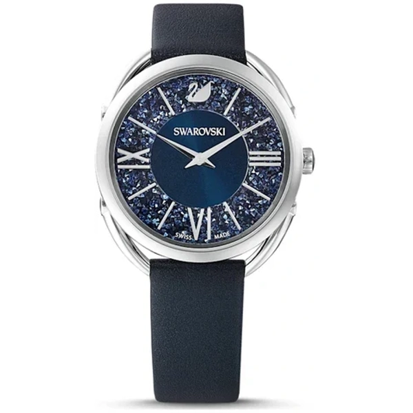 Swarovski 5537961 Silver blue Leather Watches For Women
