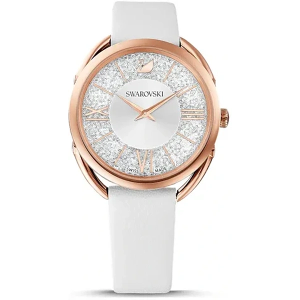 Swarovski 5452459 Rose Gold  Leather Watches For Women