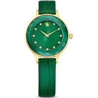 Swarovski  5650005 Green  Leather Watches For ..