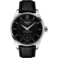 Tissot T0704061605700 Black Dial Leather Strap..