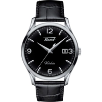 Tissot T1184101605700 Men's Black Leather Watc..