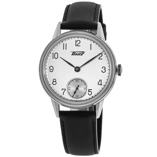 Tissot T1194051603700 Silver Dial Leather Strap Watch For Men