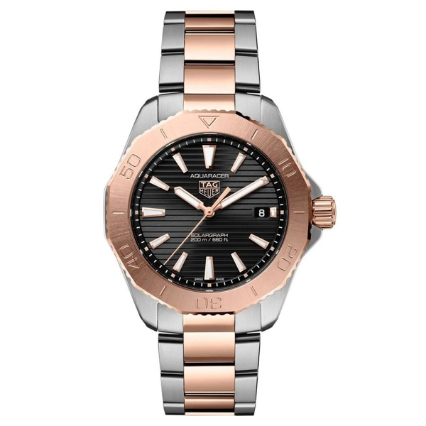 TAG Heuer Aquaracer WBP1121.BB0003 Silver Stainless Steel & Gold Watches For Men