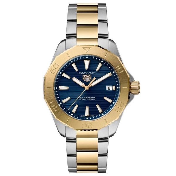 TAG Heuer Aquaracer WBP1120.BB0002 Silver Stainless Steel & Gold Watches For Men