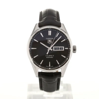 TAG Heuer WAR201A.FC6266 Men's Black Leather W..