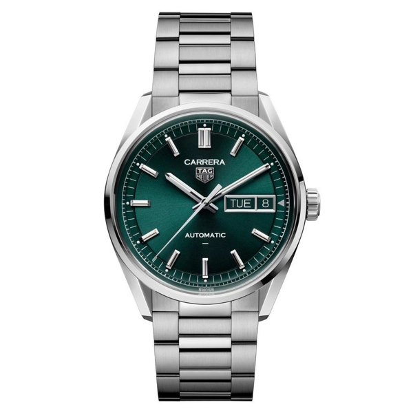 TAG Heuer Carrera Day-Date WDA2115.BA0043 Silver Stainless Steel Watches For Men