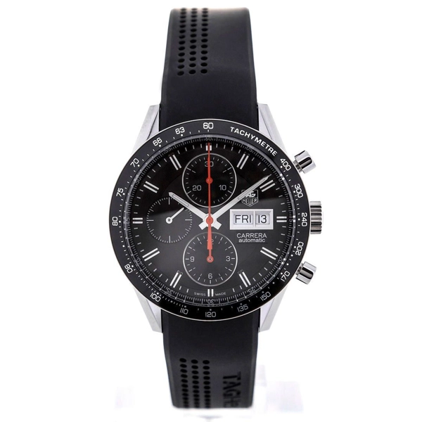 TAG Heuer CV201AH.FT6014 Men's Black Rubber Watches