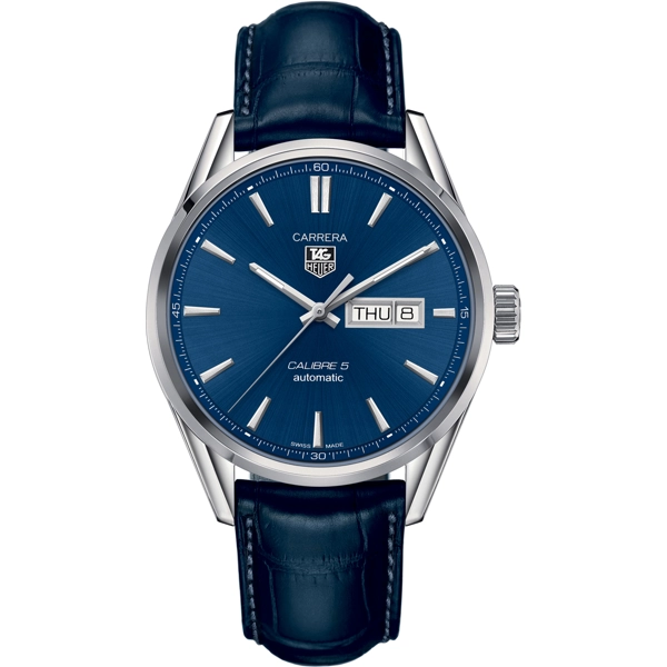 Tag Heuer WAR201E.FC6292 Men's Blue Leather Strap Watches