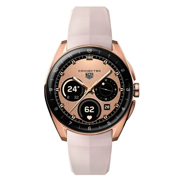 TAG Heuer Connected Calibre E5 SBT8011.BT0036 Pink Rubber Watches For Unisex