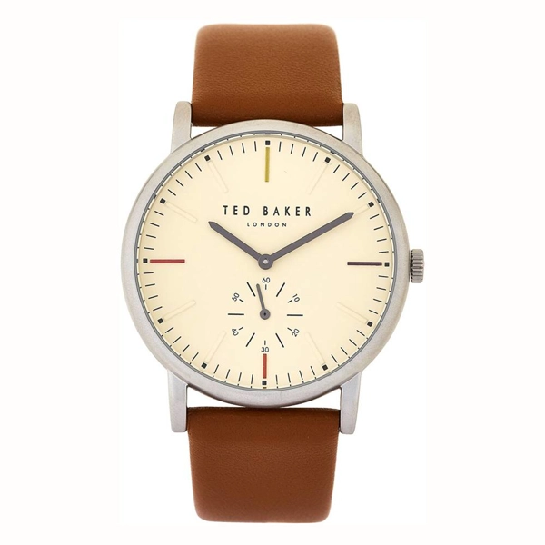 Ted Baker TE50072002 Beige Dial Leather Strap Gents Watch