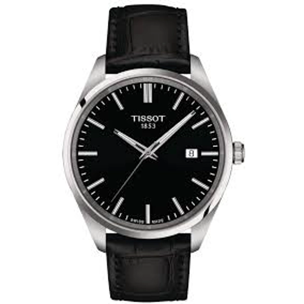 Tissot T150.410.16.051.00 Black Leather Watches For Men