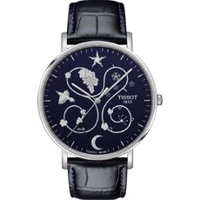 Tissot T1096101604100 Black Dial Leather Strap..