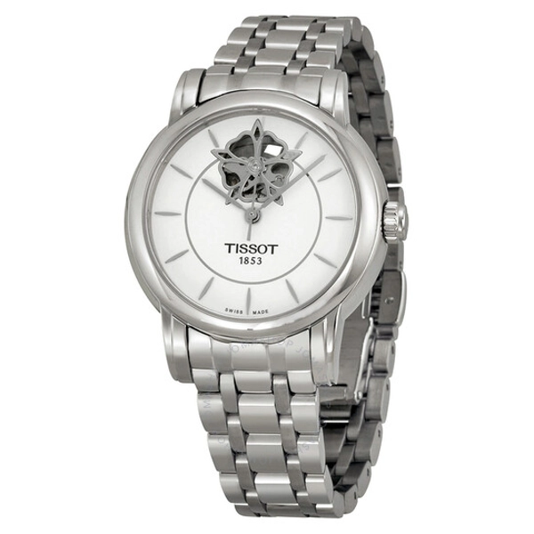 Tissot T0502071101104 White Dial Stainless Steel Strap Dress sport Watch For Women