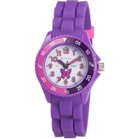 Tikkers TK0041 White Dial Rubber Strap Girls W..