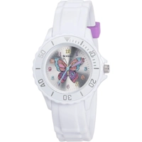 Tikkers TK0052 Silver Dial Rubber Strap Girls ..