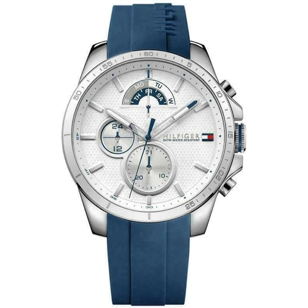 Tommy Hilfiger 1791349 Blue Silicone Watches For Men