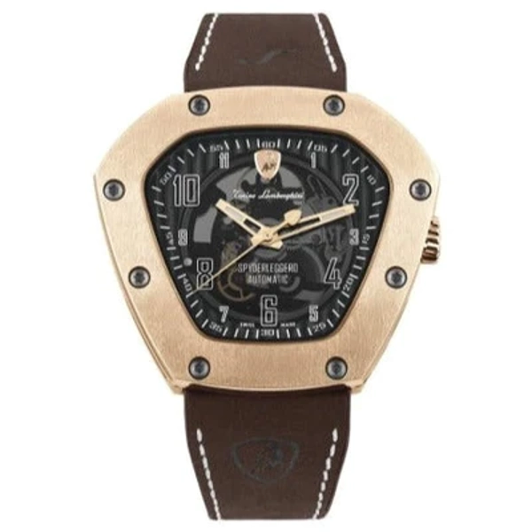 Tonino Lamborghini Spyderleggero Skeleton Watch TLF-T06-5 IP Rose Gold