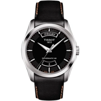 Tissot T0354071605103 Men's Black Leather Stra..
