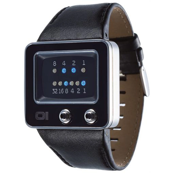 The One Watches TV102B1 Mens TV Black Leather Strap Watch