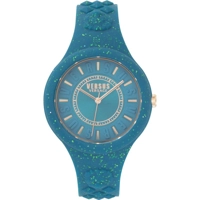Versus VSPOQ1817 Women's Turquoise Silicone St..