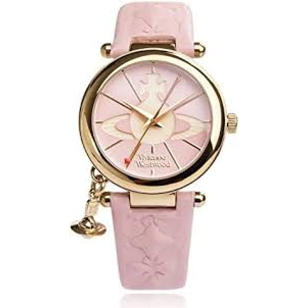Vivienne Westwood VV006PKPK Women's Watch with Analogue Display and Leather Strap
