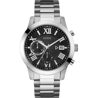 Guess W0668G3 Men's Black Dial Silver Stainles..