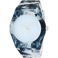 Guess W0979L14 Women's Blue Silicone Strap Wat..