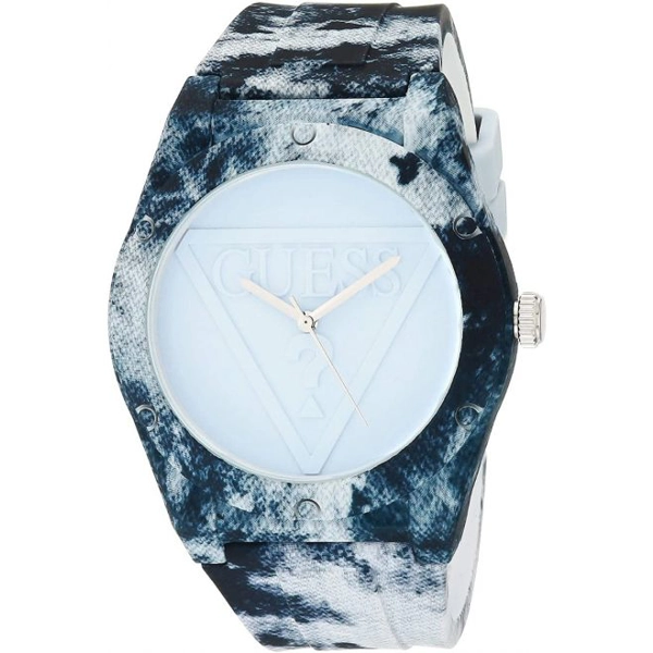 Guess W0979L14 Women's Blue Silicone Strap Watches