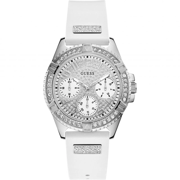 Guess W1160L4 Women's White Silicone Strap Watches