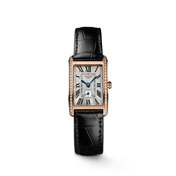 Longines Elegance DolceVita  L5.255.9.71.0 Black Leather Watches For Womens