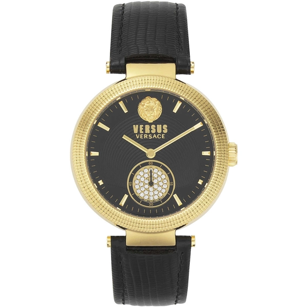 Versus VSP791118 Women's Black Leather Strap Watches