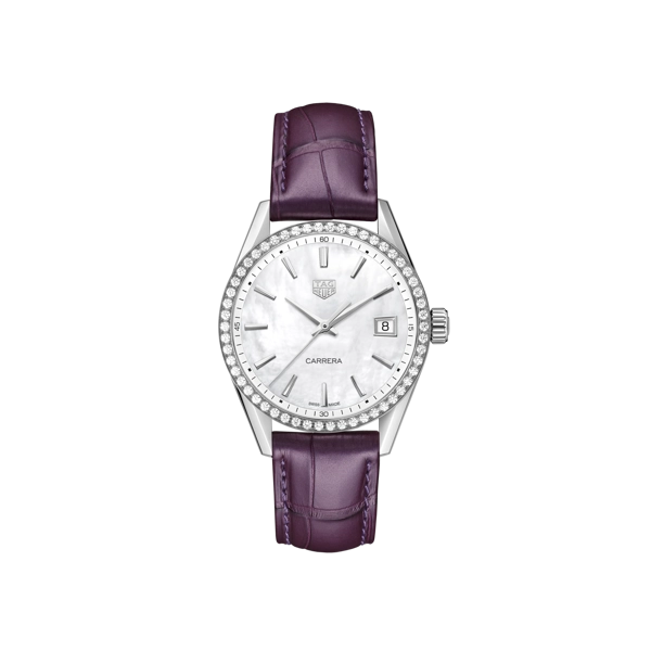 TAG Heuer WBK1316.FC8261 Women's Purple Leather Watches